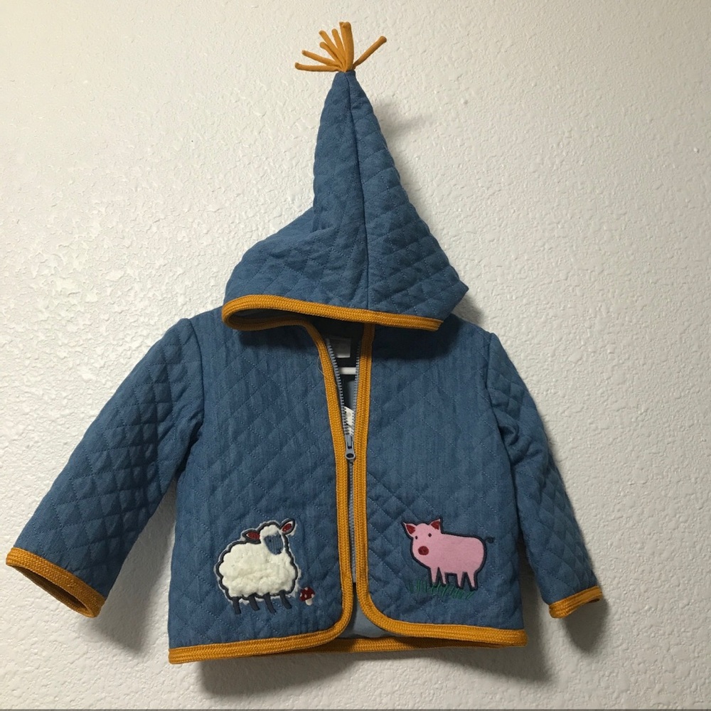 Hanna Andersson Quilted Chambray Jacket